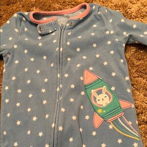 Carter's Blue Pajama with Rocket and Stars